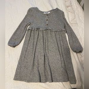 Grey long sleeve dress 4t